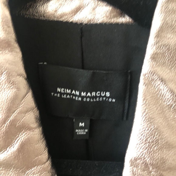 NWT Neiman Marcus Real Metallic Leather Jacket - Picture 2 of 9